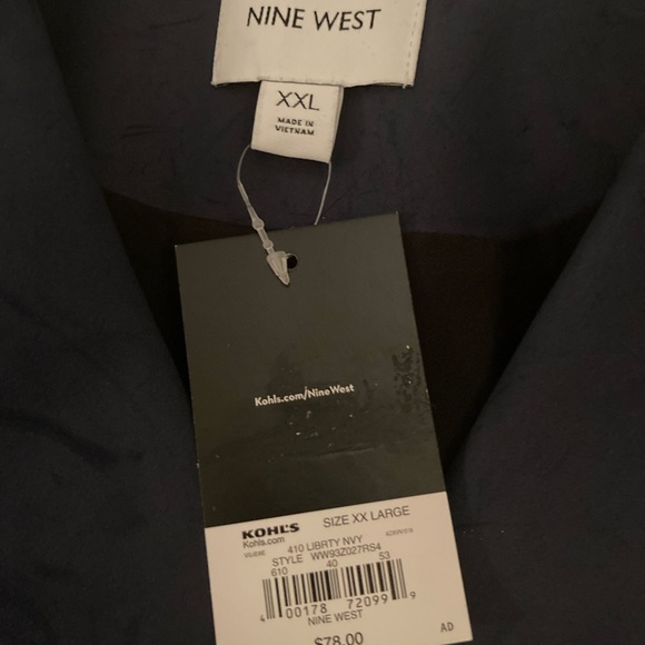 Women's Nine West Faux-Leather Biker Moto Jacket (NWT) - Picture 7 of 9